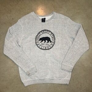 Isaacs Designs Great Smoky Mountains Sweater Mens Large Gray Crewneck USA Made